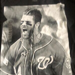 Majestic Black and Gray Men's Jersey Shirt